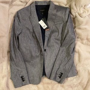 Gray banana republic size 14 blazer